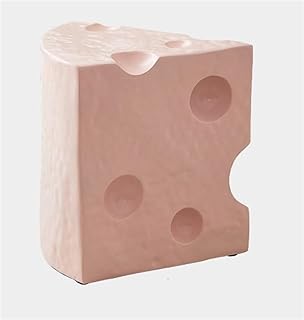 End Table Cheese Shape Sofa Side Table Resin Bedside Tables Snack Desk Small Coffee Tables for Living Room Long-Lasting(Pink)