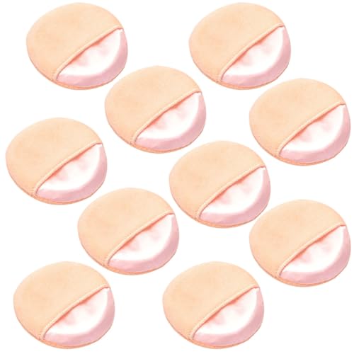 Ewanda store 10 Pcs Cosmetic Makeup Face Powder Puffs Body Power Puff Soft Sponge Foundation Makeup Tool