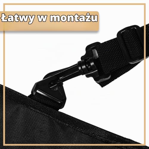 Retoo Koc dla psa na tylne siedzenie samochodu, mata ochronna dla psów, ochrona bagażnika, odporna na działanie wody, łatwa w pielęgnacji