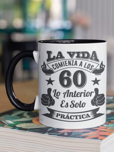 Taza de desayuno 60 Cumpleaños, Luckygrafic, Cerámica, 350ml Taza de desayuno 60 Cumpleaños, Luckygrafic, Cerámica, 350ml