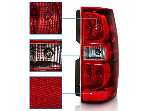 image for AmeriLite OE Style Red Replacement Brake Tail Lights Set for 2007-2014