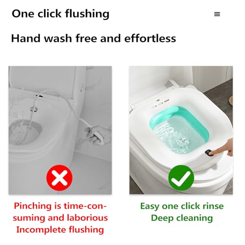 Bidet portátil para WC: alivio de hemorroides y cuidado postparto con baño de asiento 8