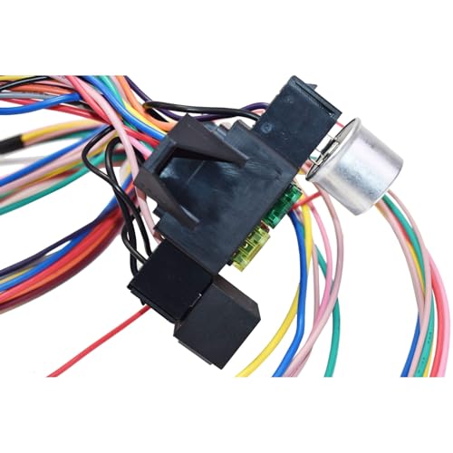 A-Team Performance 14-Circuit Basic Wire Kit Small Wiring Harness Cable Compatible with Rat Street Rod Sand Car Truck