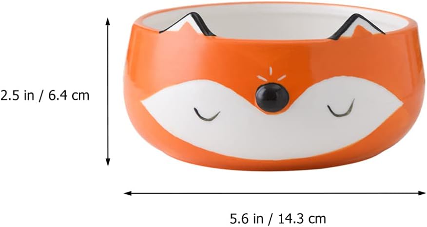 DOITOOL Ceramic Salad Bowl Cereal Bowl for Soup Fruits Orange and White