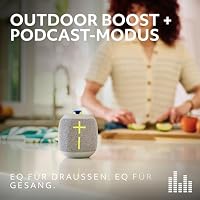Ultimate Ears Wonderboom 4 – mobiler, wasserdichter Bluetooth-Lautsprecher mit satten Tiefen und 360-Grad-Klang, staubdichter, schwimmfähiger Lautsprecher mit Einer Reichweite von 40m - Schwarz – Ansicht 3