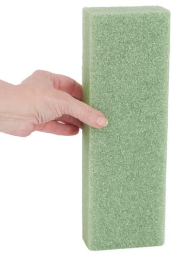 Flower Bee Floral Supply Cemetery Headstone Saddle, 12 Inch, Galvanized Wire, Rustproof, Set of 2, with StyroFoam Attached, Green, FBFS2PWM