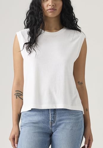 Boxy Tank White + Slub – Ansicht 2