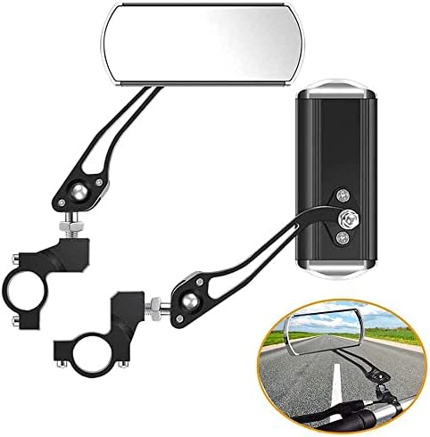 Bike Mirrors Handlebar Rearview Mirror, Bicycle Mirrors for Handlebars 2 pack, Bike Mirrors for Handlebar for Electric Bike, Mountain Bike, and Fixed Gear Bike (black1)