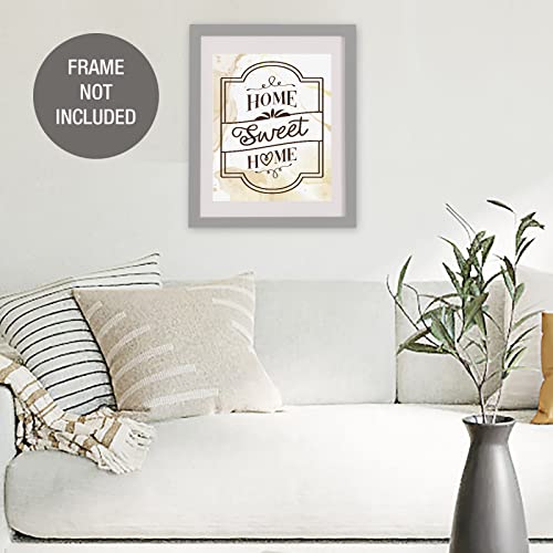 Home Sweet Home Wall Art Print For Home Decor (Premium Fine Art Matte Paper Print - Unframed 8 X 10 Inch) #TOP4
