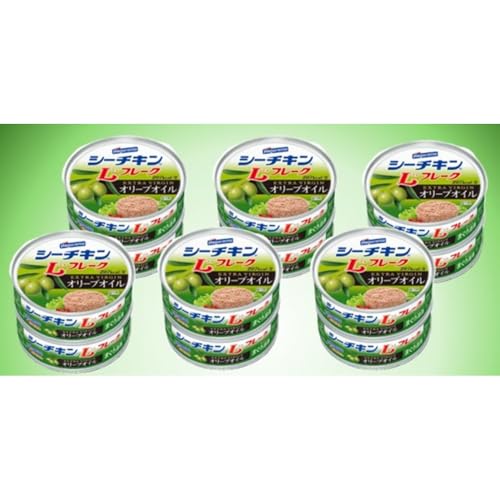 はごろも シーチキンLフレークオリーブオイルセット 70g×12缶