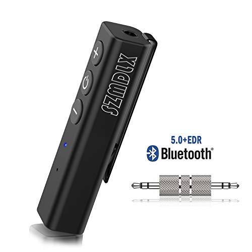 SZMDLX Bluetooth 5.0 Receiver, Portable Clip Wireless Audio Aux Adapter Bluetooth Car Kit