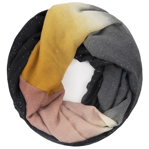 Gloop Damski szal lekki długi szal pętla szal kominowy chusta chusta wiele kolorów