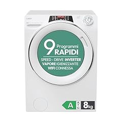Candy RapidÓ RO 1486DWMCT1-S, Lavatrice a carica frontale, 8 KG, Classe A, 1400 giri, 76 dB, Cicli Rapidi, Vapore, 16 programmi, Bianco, AxLxP 85x60x53 cm