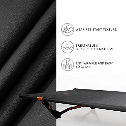 G2 Go2Gether Foldable 4Lbs Camping Cot, Durable Travel Tent Cot, Ultralight For Backpacking, Summer Hiking, Mountaineering, Easy To Use For Woman & Man, Comes With Storage Bag #TOP2