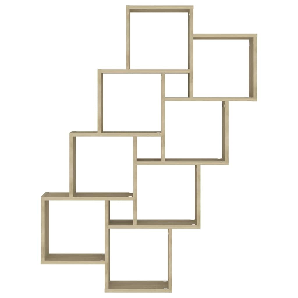 Étagère cubique en chêne Sonoma 90 x 15 x 119 cm avec espace de rangement ouvert, peu encombrant comme étagère murale, étagère suspendue et organiseur pour salon, chambre à coucher, bureau et