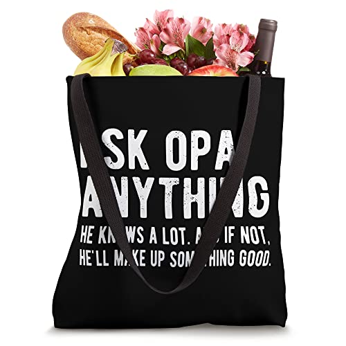 Bolsa Tote Ask Opa Anything Funny Opa Grandpa miniatura 4