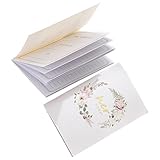 FONDOTIN 2 Stück Hochzeit Gelübde Bücher mit Blumenmuster Langlebige Gelübdekarten für Braut und Bräutigam Romantisches Hochzeitsgeschenk für Hochzeitsfeier