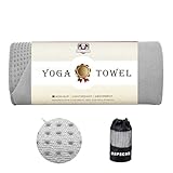 HAPBEAR Hot Yoga Towel - Non Slip Yoga Mat Towel with Grip Dot, Super-Absorbent, Soft Microfiber Towel for Hot Yoga, Pilates and Fitness