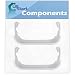 2-Pack 240351601 Refrigerator Freezer Door Bin Side Shelf Replacement for Frigidaire Refrigerators - Compatible with Part Number AP6006028, 2187172K, 2187194, 2187194K, PS11739091