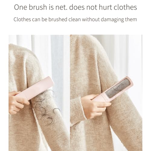 Image of Pet Hair Remover Lint Roller, Reusable Roller for Clothes, Sofas, and Furniture, Efficient Lint Roller Brush for Dogs and Cats Hair Removal, Easy to Clean, Portable by ALQMIA (Pink)