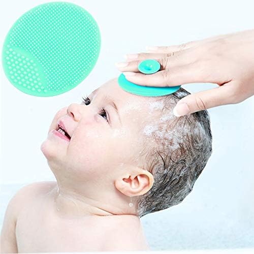 Baby Hair Brush and Comb Set for Newborns & Toddlers | Natural Soft Goat Bristles | Ideal for Cradle Cap | Perfect Baby Registry Gift (Green)