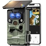 VOOPEAK WiFi Trail Camera, 4K Solar Game Camera Starlight Night Vision Dual Lens, 0.1s Trigger, 2” Display, IP66 Waterproof, Motion Activated Outdoor Camera for Wildlife Monitoring & Security