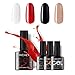 MICHEYGel UV Gel Nail Polish, pack of 4, Gel Nail Polish Kit, 0.25 fl oz