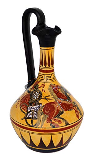 Talos Artifacts Achilles on Chariot - Dionysus Oinochoe Amphora Vase Pottery - Ancient Greece
