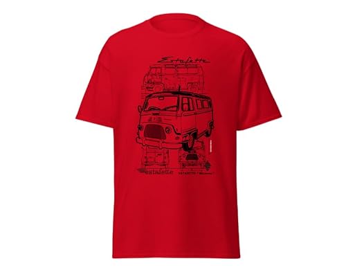 SISIDSI DSGN T-Shirt Adulte Fourgonnette Estafette Hommage Véhicule Iconique Design Rétro