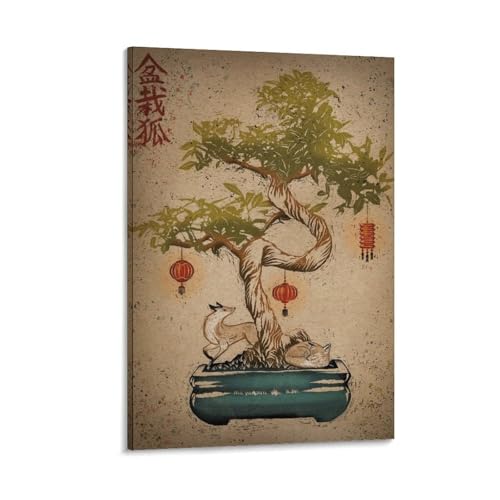 G gA[g Cg Bonsai Kitsune 킢 |X^[ LoX |p 摜   Q  24x36inch(60x90cm)