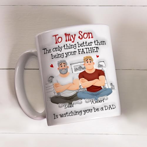 Taza personalizada Wrappiness para hijo, regalo del padre miniatura 5
