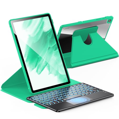 INFILAND Galaxy Tab A8 Backlit Keyboard Case, Multi-Angle 7 Colors Backlight Detachable Wireless Keyboard Case Compatible with Samsung Galaxy Tab A8 10.5" SM-X207/205/200 2022 Tablet, Black-US Layout
