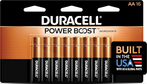Image of DURACELL Coppertop AA Batteries, 12-Year Shelf Life, Long-Lasting, 16 Count (Pack of 12)