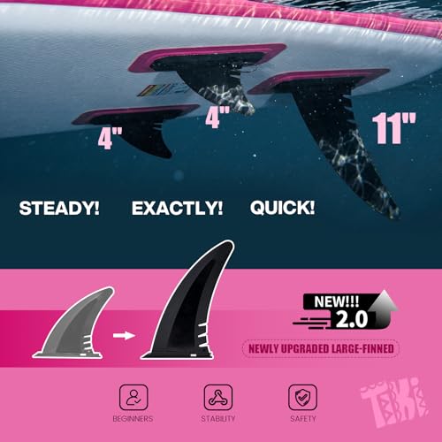 Image of FunWater Inflatable Ultra-Light Stand Up Paddle Board for All Skill Levels with Premium SUP Paddleboard Accessories,Non-Slip Comfort Deck for Youth & Adults