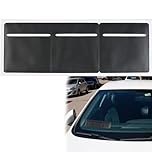Tax Disc Holder Car Permit Holder Windscreen for Parking Permits Road Tax and Insurance Documents 3-Pocket Clear PVC Self-Adhesive Easy to Install Replace Suitable for Car Van Truck