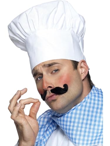 Smiffys Toque de chef, blanche Halloween