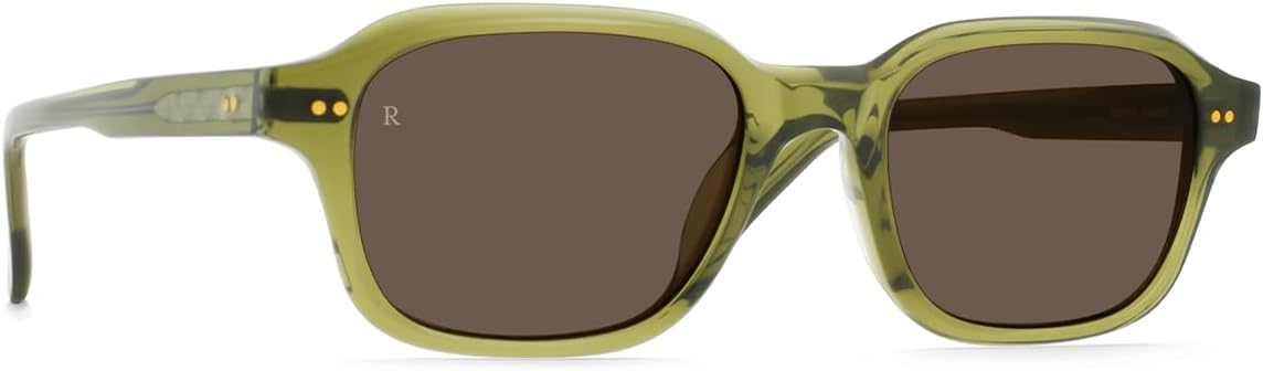 RAEN - Rhyme - Unisex Shallow Rectangular Sunglasses UV Protection - Cactus Quartz/Agave Lens (Size 51 MM) image 2