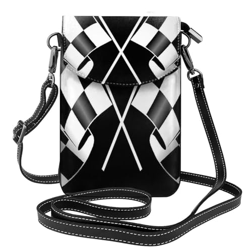 Sac à bandoulière en cuir de qualité supérieure avec rabat graphique rétro