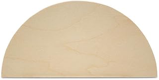 Half Circle Cutouts 9 inch, Pack of 10 Semicircle Wooden Cutouts for Crafts, Wood Signs & Unfinished Wood Door Hangers, by Woodpeckers