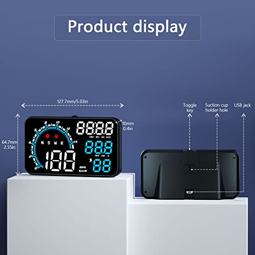 Liiiyuan G11 Digital Speedometer For Car, Heads Up Display For All Cars #TOP4