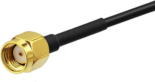 Miniatura 4 de Bingfu RP-SMA macho a RP-SMA mamparo hembra RG174 Extensión de antena WiFi Cable coaxial 16.4 ft 16.5 pies para router WiFi Tarjeta de red