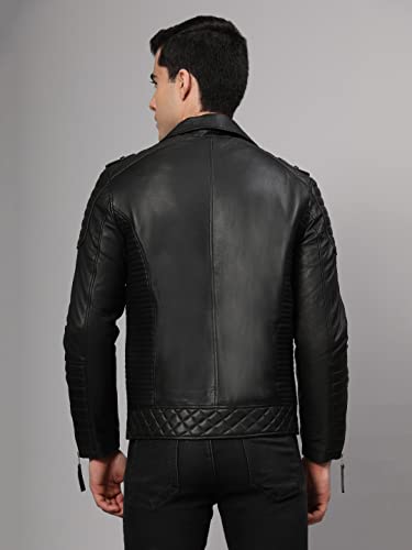 Image of Men's Motorcycle Leather Jacket