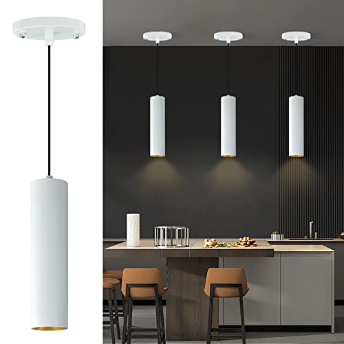 Arcfox 10W 3Cct Modern Ceiling Pendant Light Fixture, Triac Dimming Led Hanging Light For Restaurant Bar,Kitchen Island And Dinning Room With Cable Length Adjustable White - 3 Pack #TOP8