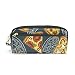 Kosmetische Schminktasche Bleistiftetui Pen Stationery Bag Bunte Scheibe Pizza Food Pattern Reißverschlusstasche Geldbörse für Student Boy Girl Brillenetui Wildlife