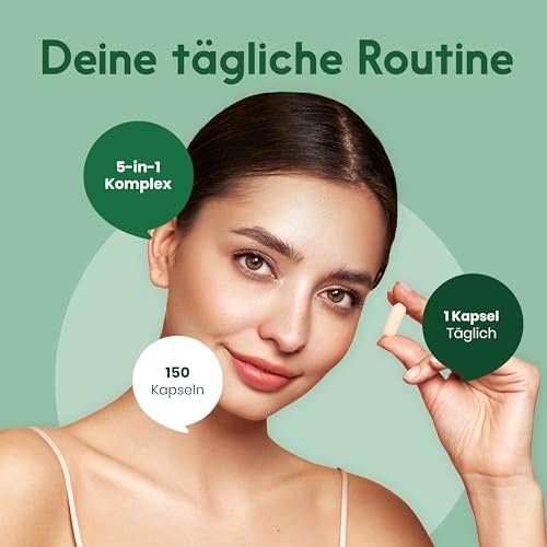 Mariendistel Artischocke Löwenzahn Komplex Hochdosiert - 150 Kapseln - 5-in-1 Komplex mit Mariendistel + Artischocke + Löwenzahn + Desmodium + Cholin - Vegan Laborgeprüft - Verpackung kann variieren