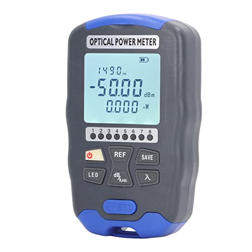 Testador de Cabo de Fibra óptica, Medidor de Potência óptica Construção Robusta Com Baixo Consumo de
