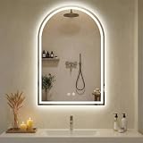 DUMOS 24"x36" LED Bathroom Mirror with Lights, Arched Vanity Mirror DUMOS 24"x36" LED Bathroom Mirror with Lights, Arched Vanity Mirror