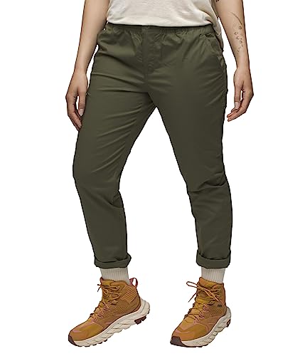 prAna Women's Standard Double Peak All-Around Pant, Cargo Green, 6