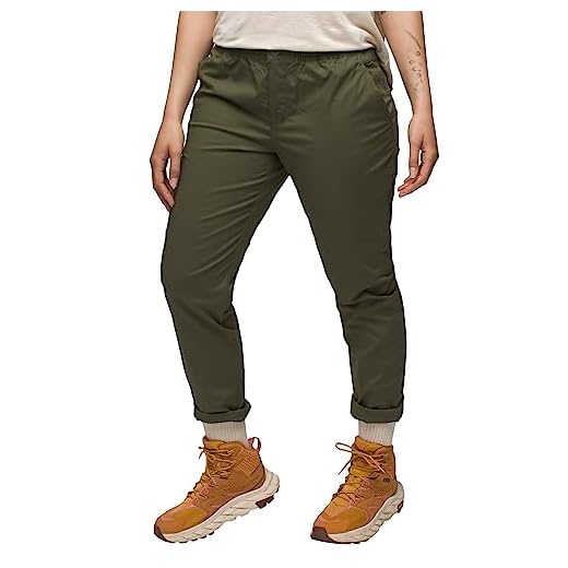 prAna Women's Standard Double Peak All-Around Pant, Cargo Green, 6