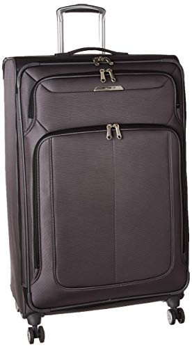 Image of Samsonite Solyte DLX Softside Expandable Luggage with Spinner Wheels, Mineral Grey, Checked-Large 29-Inch